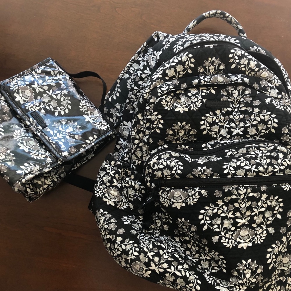 Large Vera Bradley backpack with lunch box